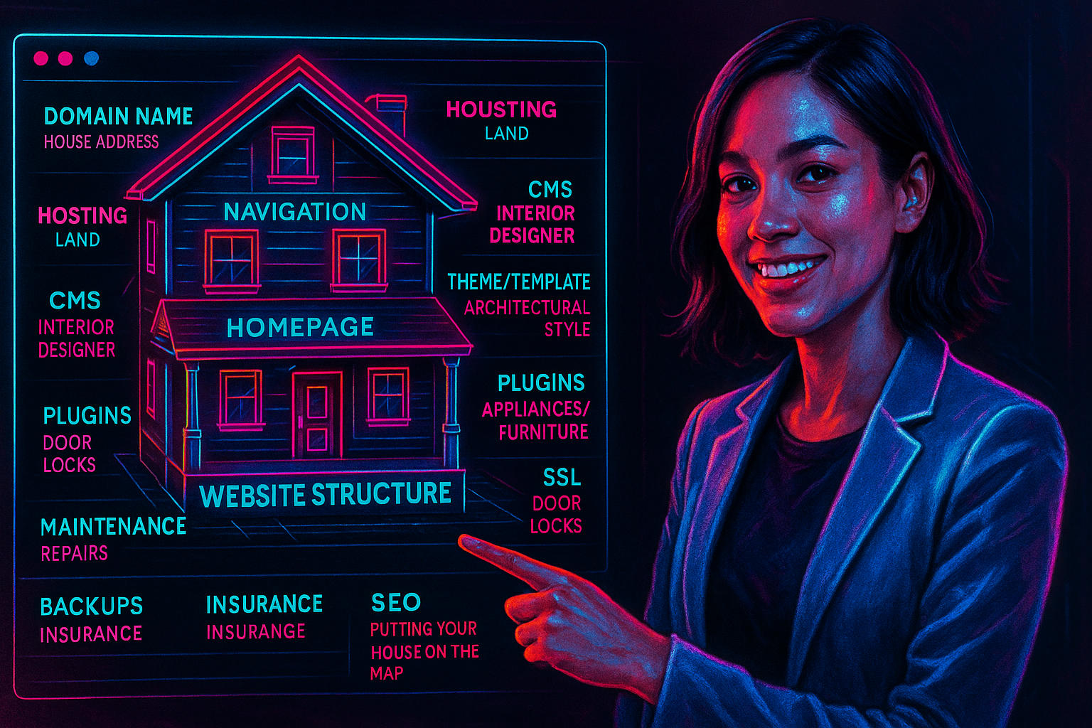 A Website is Like a House: A Simple Analogy for Beginners